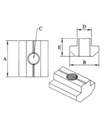 Т слот гайки, крепежи за cnc машини, крепежни елементи