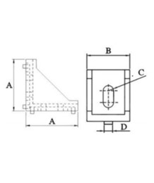 Ъглова връзка за профил 20х20, крепежни елементи