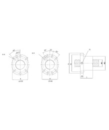Единична гайка за винт SFU 2510, Единична гайка за винт, SFU 2510