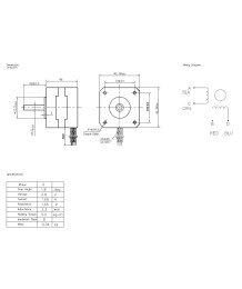 Стъпков мотор Nema 17, стъпкови мотори