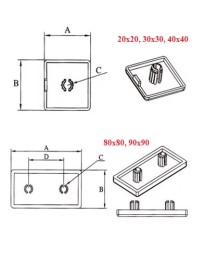 Капачки за профили - EXBTAP