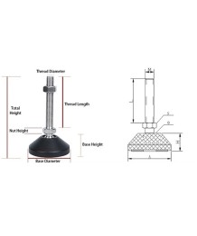 Регулируеми крака - EXRHB
