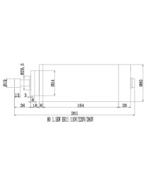 Шпиндел 80*1.5KW ER11 с въздушно охлаждане - EXSP11ER