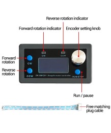 Контролер за Стъпков Мотор ZK-SMC01 – Програмируем с двупосочно управление и регулиране на ъгъл, импулс и скорост